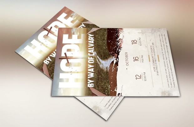 Easter Hope Church Flyer Template