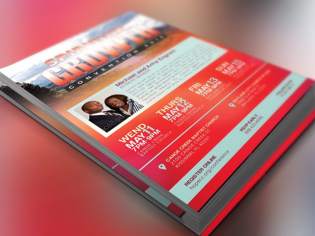 Church Convention Flyer Photoshop Template