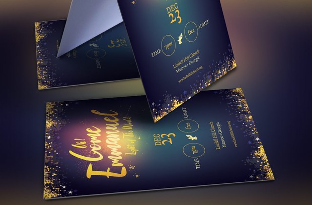 Emmanuel Christmas Cantata Flyer Template