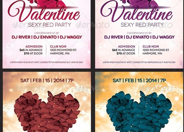 Valentines Banquet and Party Flyer