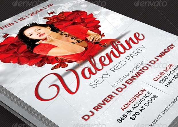 Valentines Banquet and Party Flyer