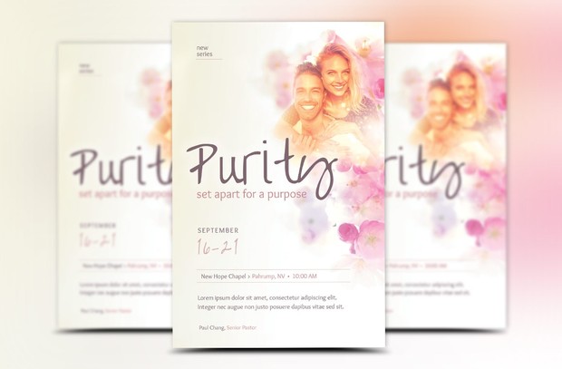Purity Church Flyer Template