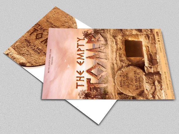 Empty Tomb Flyer and Postcard Template