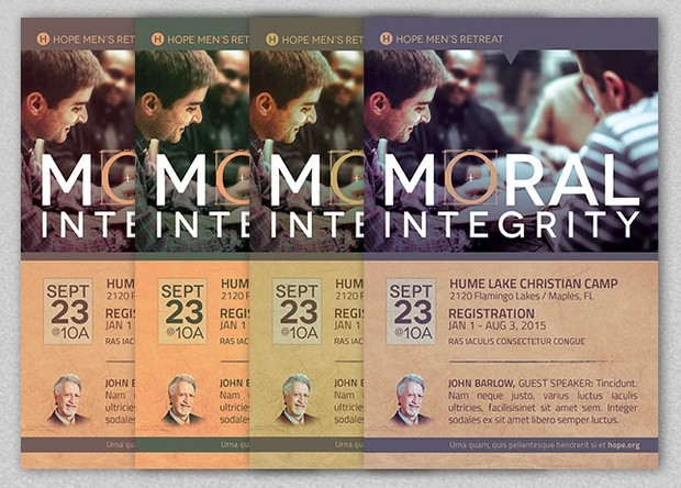 Moral Integrity Church Flyer Template