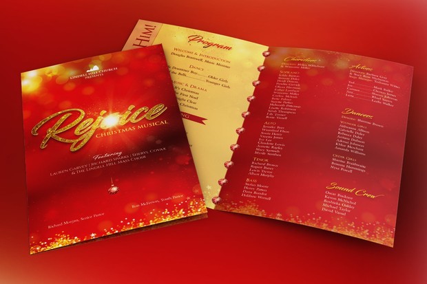 Rejoice Christmas Cantata Program Template