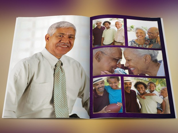 Regal Funeral Program Template Large