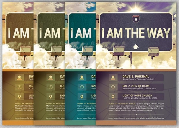 I Am The Way Church Postcard Template