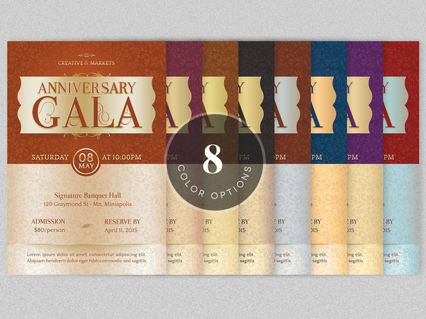 Anniversary Gala Flyer Template