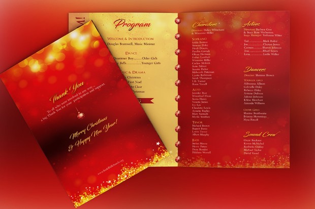 Rejoice Christmas Cantata Program Template