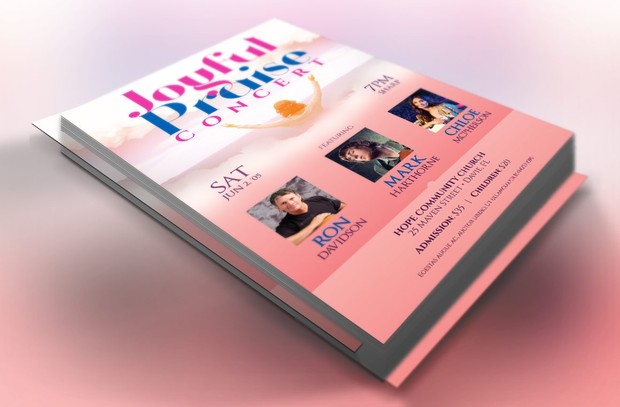 Praise Concert Church Flyer Template