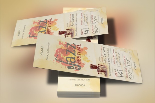 Jazz Concert Ticket Template