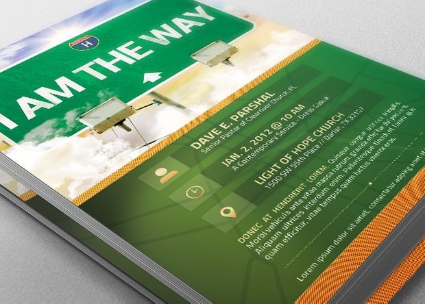 I Am The Way Church Postcard Template