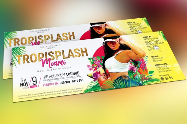 Tropisplash Party Flyer Template