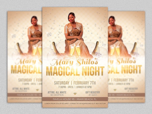Magical Birthday Party Flyer Template