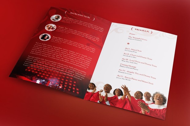 Christmas Cantata Program Template
