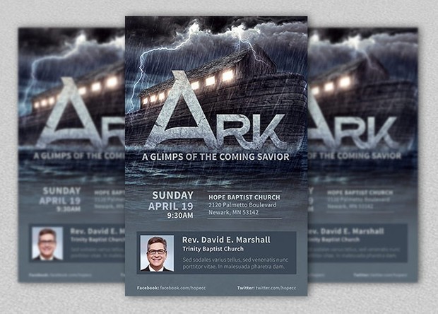 Ark Church Flyer Template