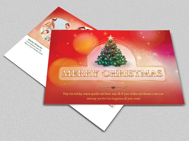 Christmas Postcard Template
