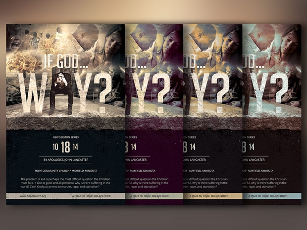 God Question Flyer Poster Template