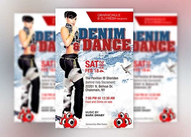 Jeans Party Flyer Template