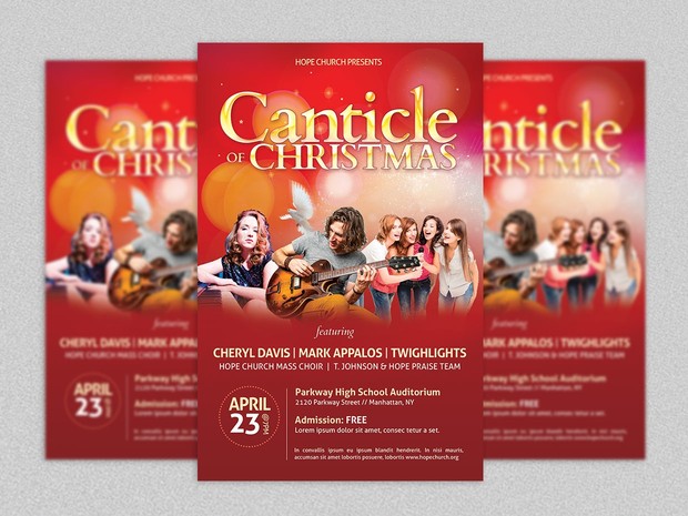 Christmas Concert Flyer and Poster Template