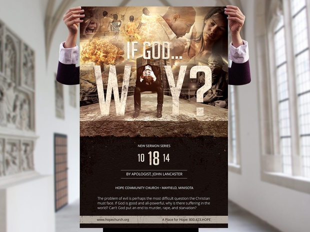 God Question Flyer Poster Template