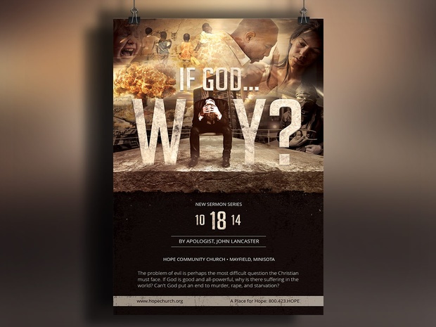 God Question Flyer Poster Template