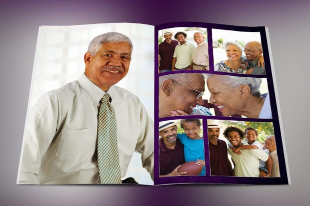 Lavender Dignity Funeral Program Template