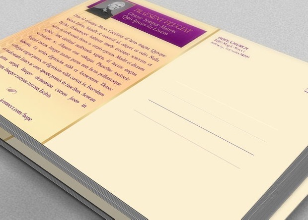 Church Harvest Banquet Postcard Template