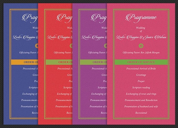 Tropical Wedding Invitation Template