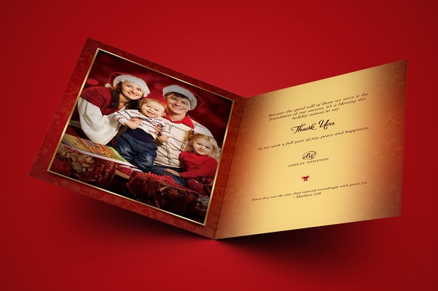 Happy Christmas Greeting Card Template