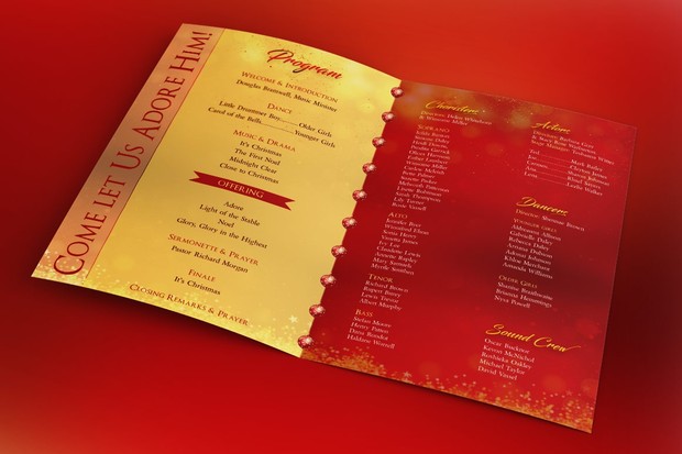 Rejoice Christmas Cantata Program Template