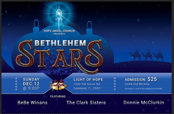 Christmas Concert Postcard Template