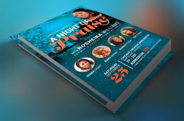 Worship Concert Church Flyer Template