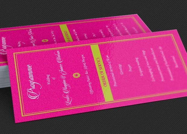 Tropical Wedding Invitation Template