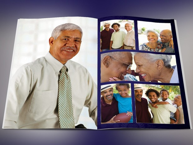 Dignity Funeral Program Photoshop Template