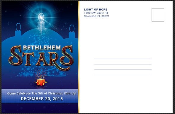 Christmas Concert Postcard Template