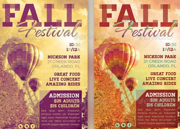Fall Festival Flyer Template