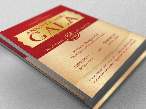 Anniversary Gala Flyer Template