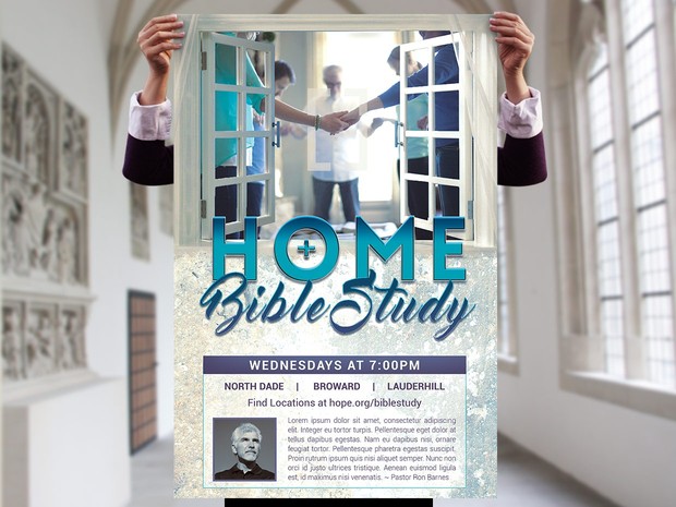 Bible Study Flyer Poster Template