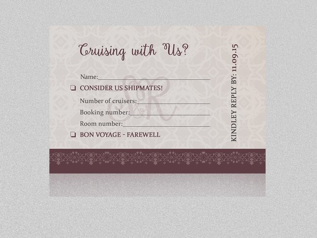 Wedding Boarding Pass Invitation Template