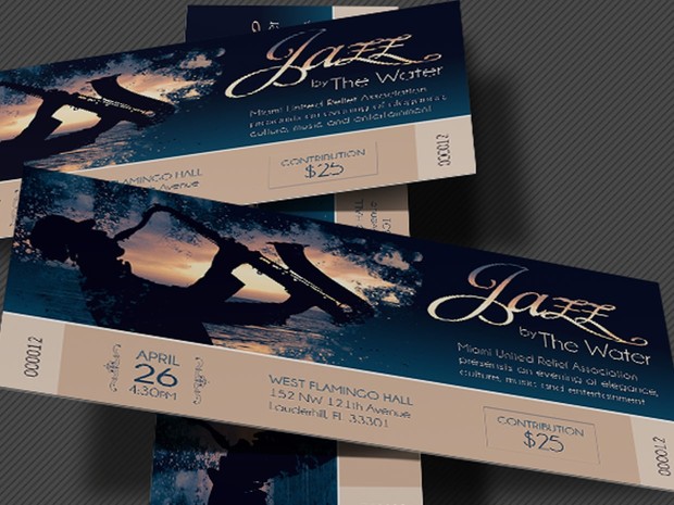 Jazz Concert Event Ticket Template