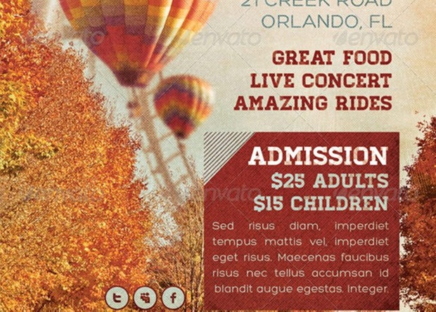 Fall Festival Flyer Template