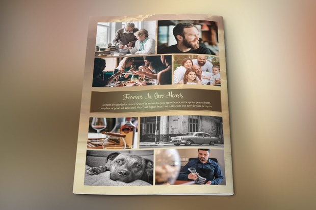 Forever Funeral Program Publisher Word Template