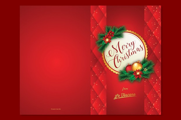 Ornament Christmas Card Template