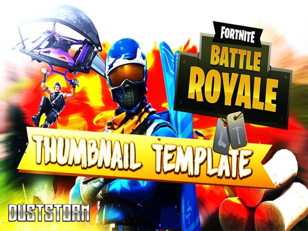 DustStorm Fortnite Thumbnail Template