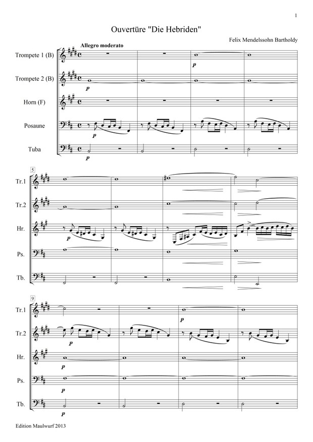 Die Hebriden (Blechbläserquintett)