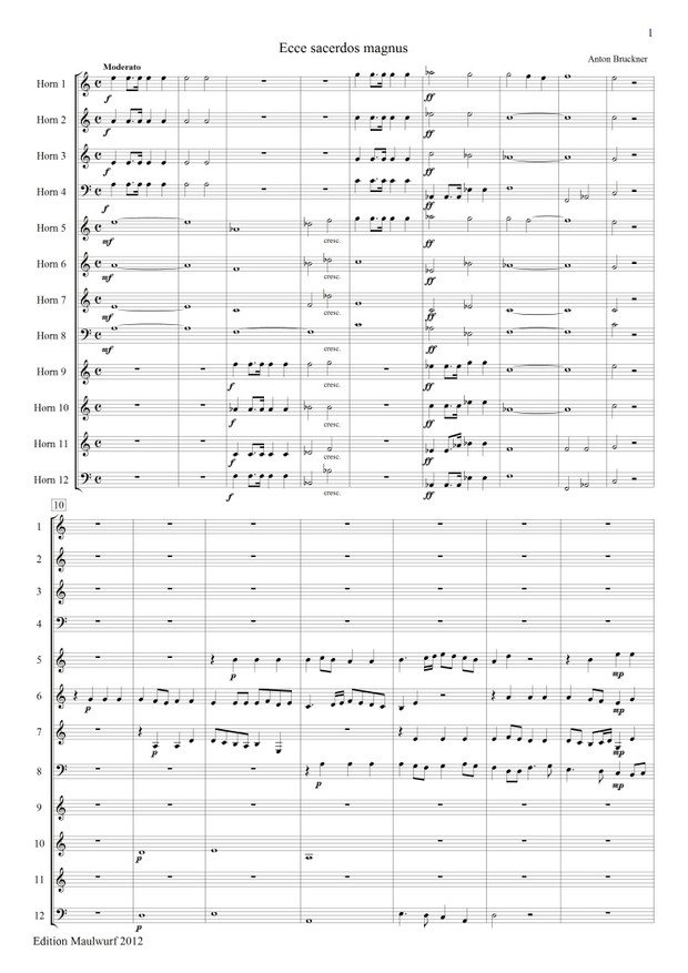 Ecce Sacerdos (Hornensemble)