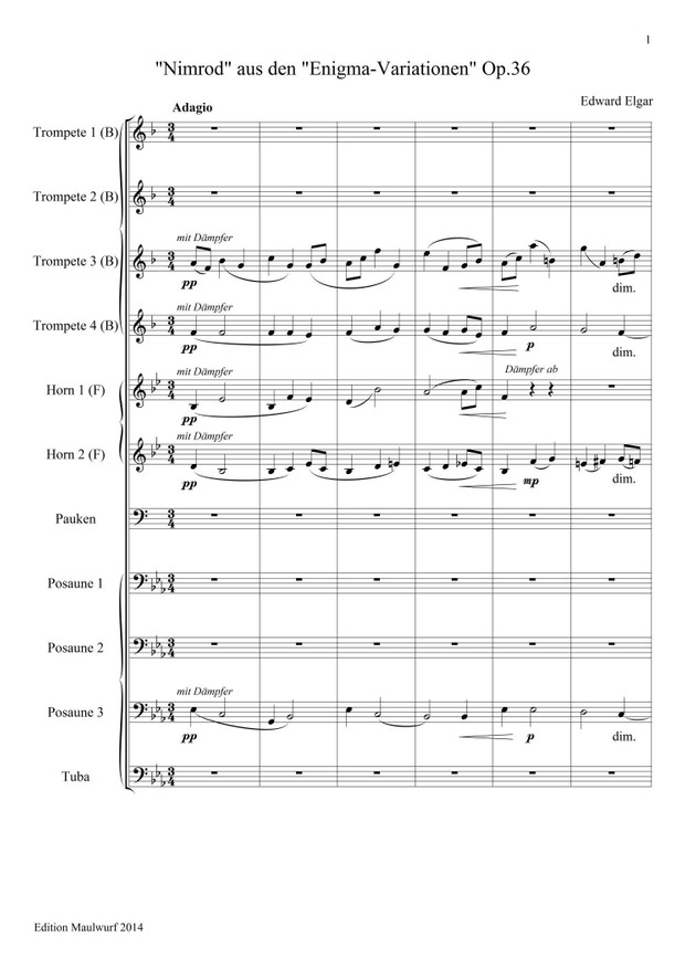 Elgar Nimrod (Blechbläserensemble)