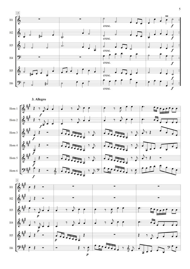 Wassermusik (Hornensemble)