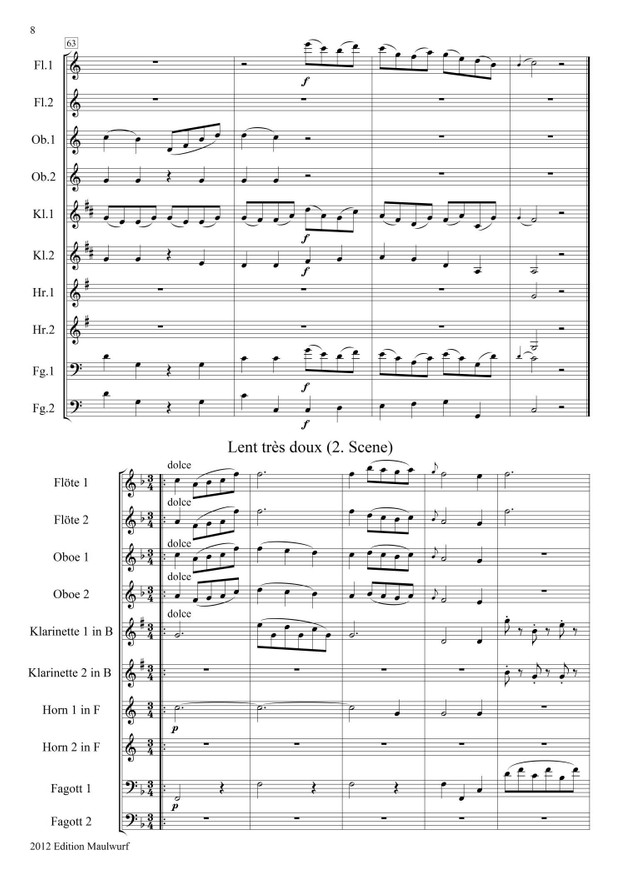 Che farò senza Euridice (Bläserensemble)
